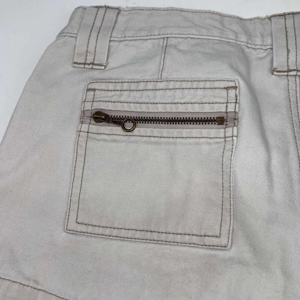 Y2K Roxy Low Rise Casual Chino Shorts‎ Cotton Pockets Sand Size 3 - Picture 7 of 10